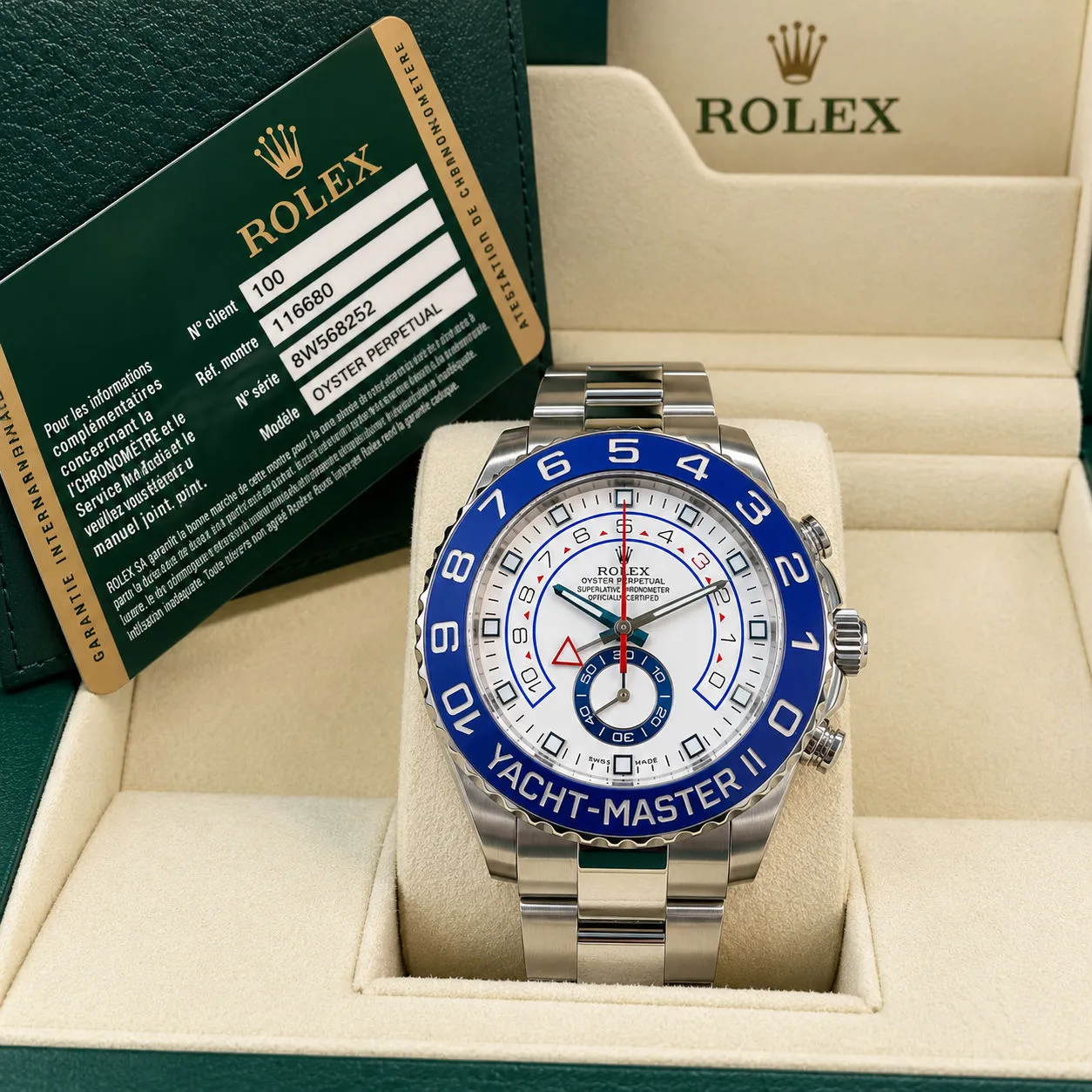 Rolex Yacht-Master II in der Originalbox mit Garantiekarte